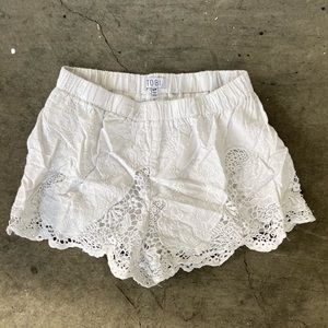 Casual Cotton White Shorts